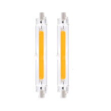 Lot de 2 Lampes LED R7s 220 V 10 W 118 mm, Tube Lumineux Blanc COB en Verre pour Éclairage Intérieur/Extérieur, Idéal pour Projecteur Domestique