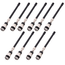 10 Unidades de Antena BNC UHF para Microfones Sem Fio para PGX24, SLX24, PG58, Série SM e Série BT-58, Frequência de 400 A 900 MHz
