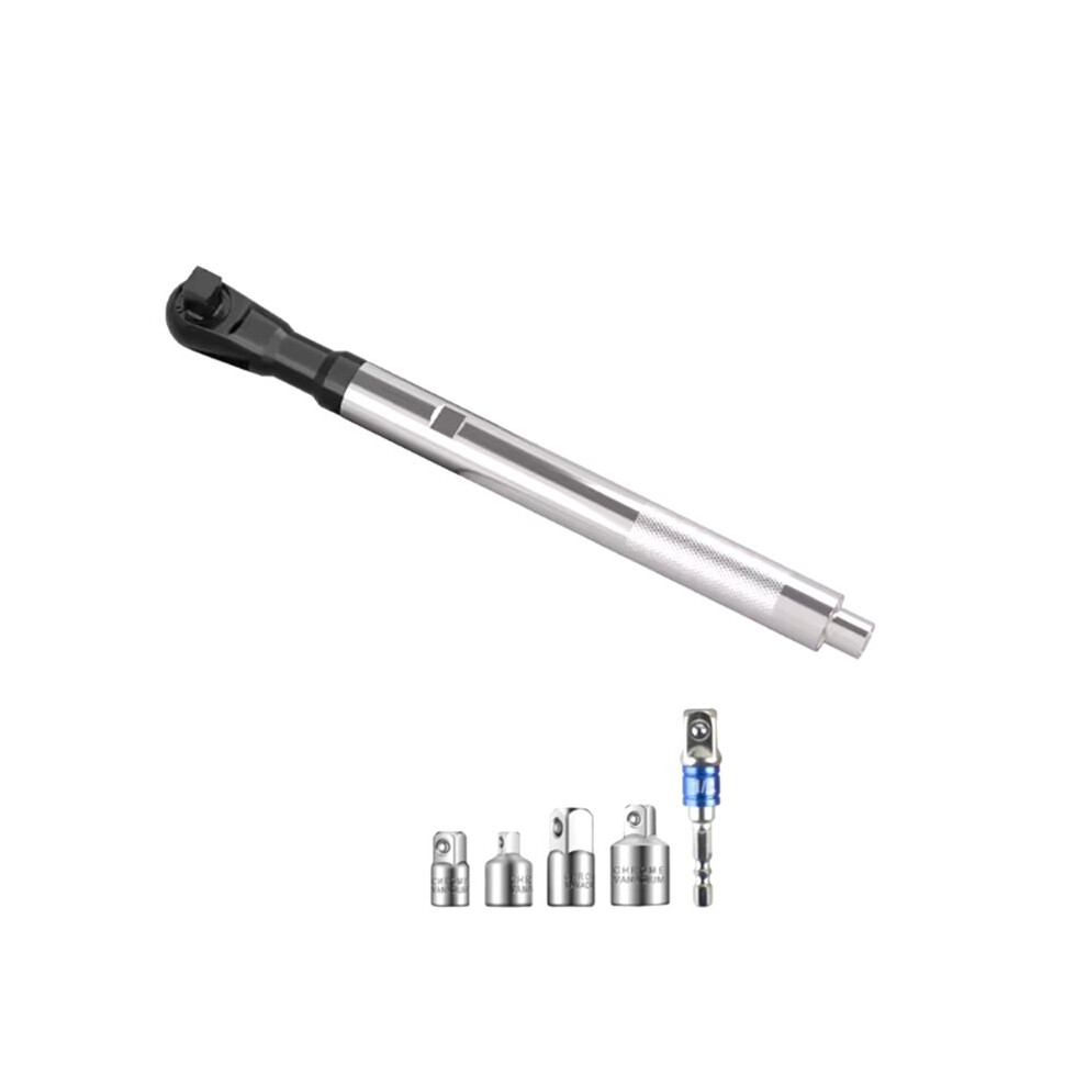 Offset Extension Wrench For Electric Drill, With 4 Socket Adapters And Electric Drill Adapter, Impact Wrench Extender 4713782019066