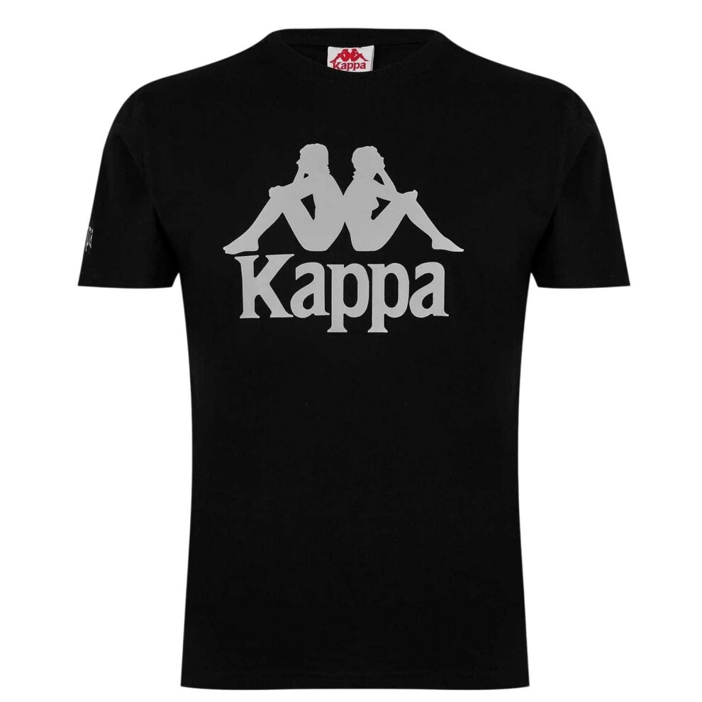Kappa Mens Authentic Logo T-Shirt Black