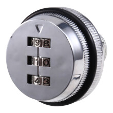 2pcs 20mm Mechanical Combination Lock Anti Theft Lock for Office Filing Cabinet Drawer Envelope Box Cabinet Chrome