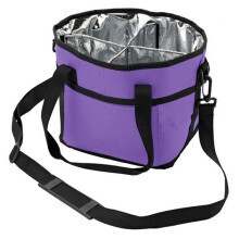 Drink Carrier Bag 4 Compartment Family Size Insulated Water Bottle Holder & Tumbler Tote with Adjustable Strap