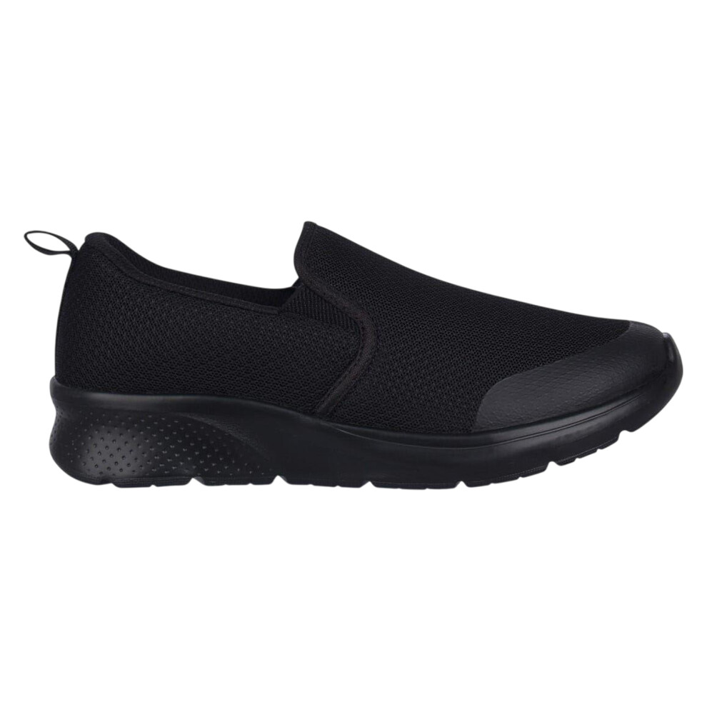 Slazenger (3 Uk, ) Boys Zeal Leather Slip-On Trainers Black