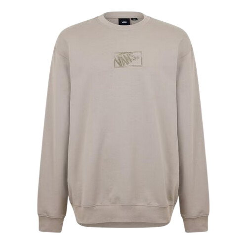 Vans (S, Mushroom) Vans Mens Box Logo Regular Sweatshirt