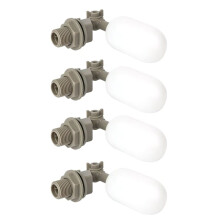 Kit de Vanne Flotteur de 4 Pièces de 1/2 Pouce avec Bras Réglable, Vanne de Remplissage Automatique pour Réservoir D'Eau pour Animaux