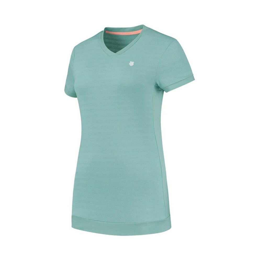 K-Swiss Womens/Ladies V Neck Regular T-Shirt