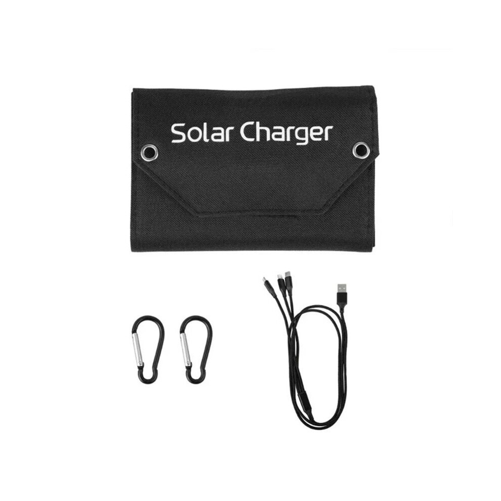 15W 5V Solar Panel 5 Fold Power Supply Panel Outdoor Emergency Mobile Phone Charging Foldable Usb Solar Charging Panel 6033243820160