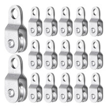 20 Pcs Cable Pulley Block Wheel for 6mm/0.23'' Wire Rope, Load Capacity 550 Lbs (2.6 X 1.1 Inch)