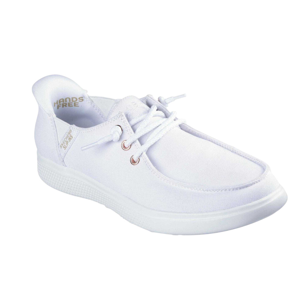 Skechers Childrens/Kids Bobs Skip Cute Canvas Trainers White