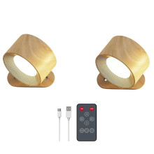 2er-Pack Wiederaufladbare LED-Wandleuchten mit Fernbedienung, Magnetverschluss, 3 Farbtemperaturen, Montage Ohne Bohren