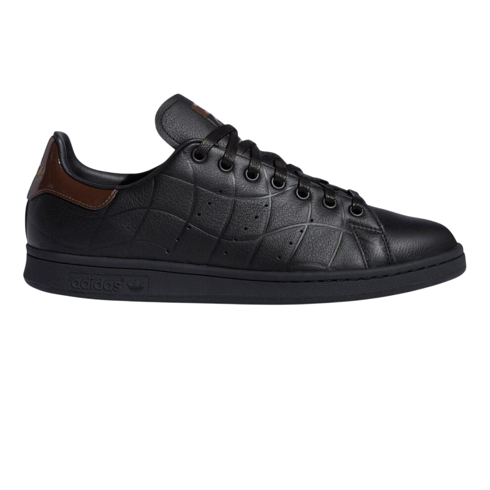 Adidas (5.5 Uk, ) Mens Stan Smith Leather Flat Trainers Black