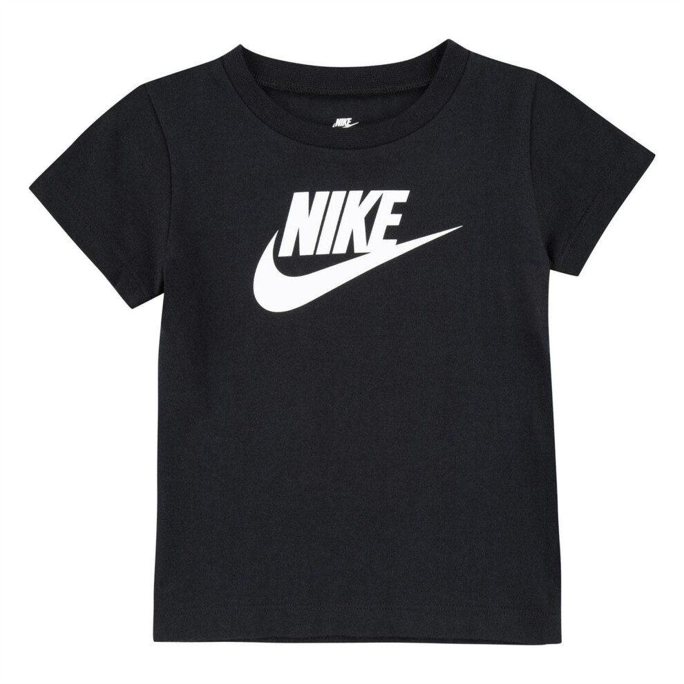 Nike Baby Swoosh Crew Neck Regular T-Shirt Black
