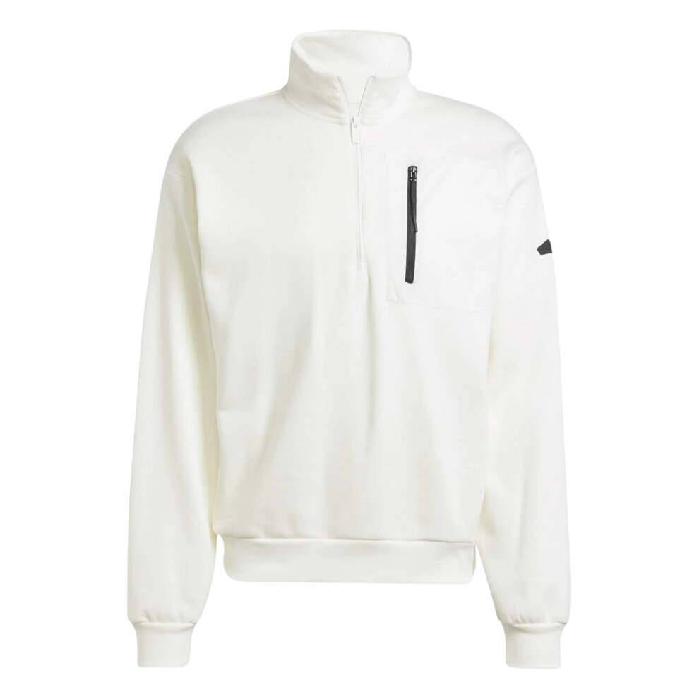 Adidas Mens City Escape Quarter Zip Tailored Sweatshirt