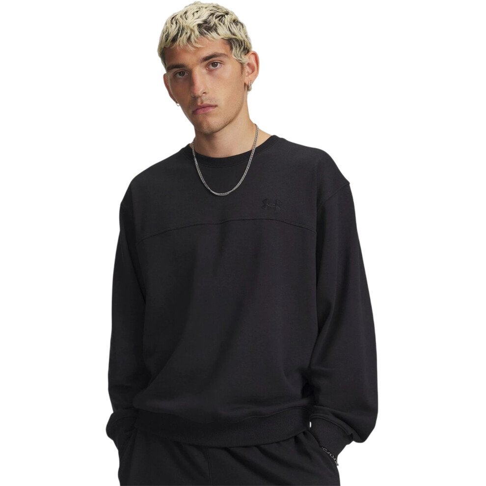 Under Armour (Xxl, ) Mens Rival Lightweight Sweatshirt Black