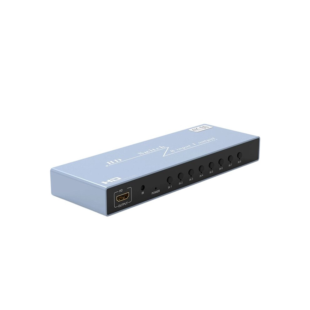 Photos - KVM Switch 4K 60Hz -Compatible2.1 Splitter 8x1 Switcher Video Converter 4K 60Hz Support HDR IR Remote