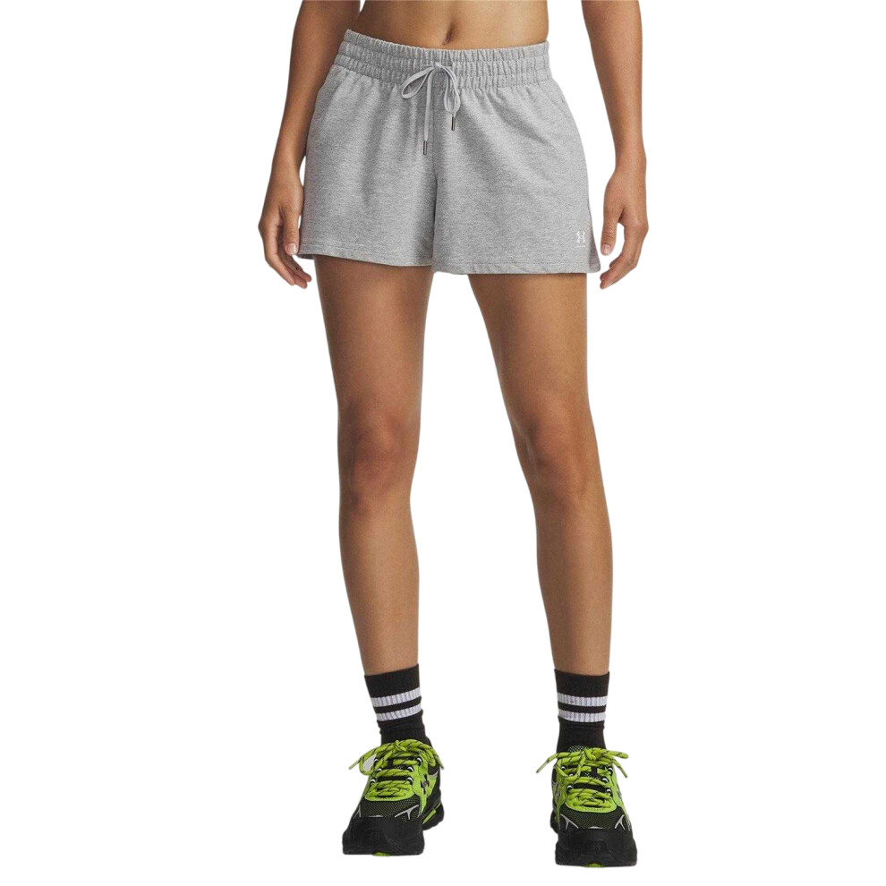 Under Armour (16 Uk, ) Womens/Ladies Terrycloth Shorts Grey