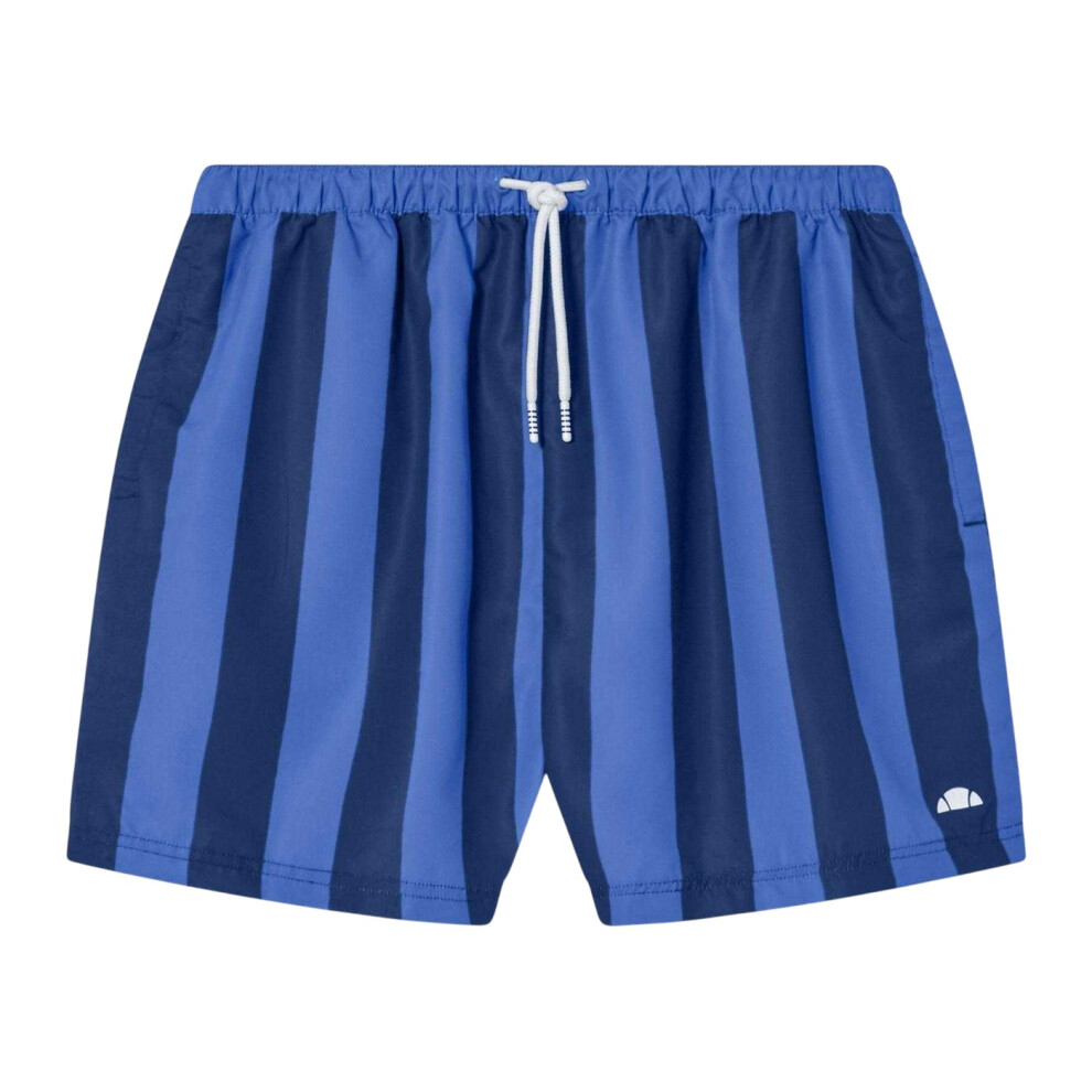 Ellesse (Xl, Navy) Mens Staziona Vertical Stripe Swim Shorts Blue,Multicoloured