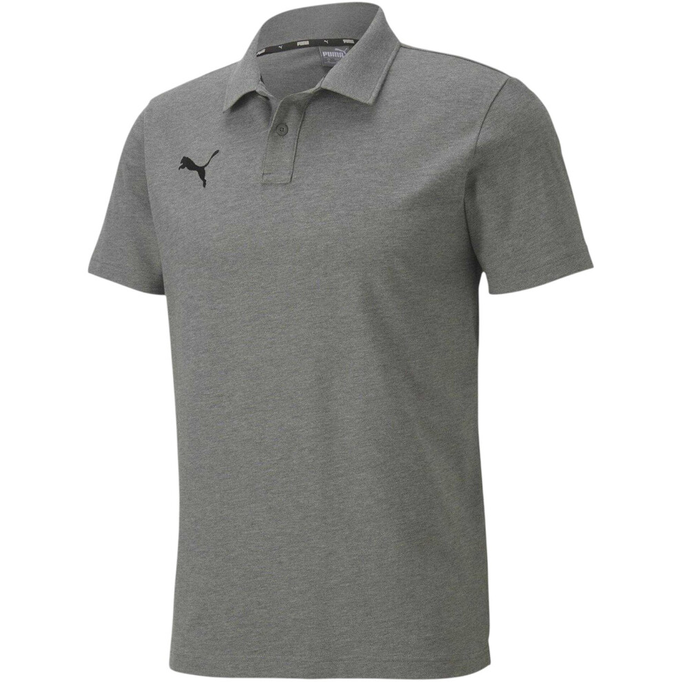 Puma (S, Medium Marl) Mens Team Goal Polo Shirt Grey