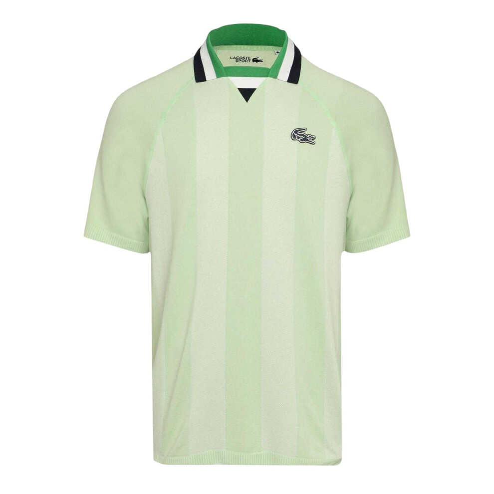 Lacoste (S, ) Mens Logo Collared Raglan Polo Shirt Green