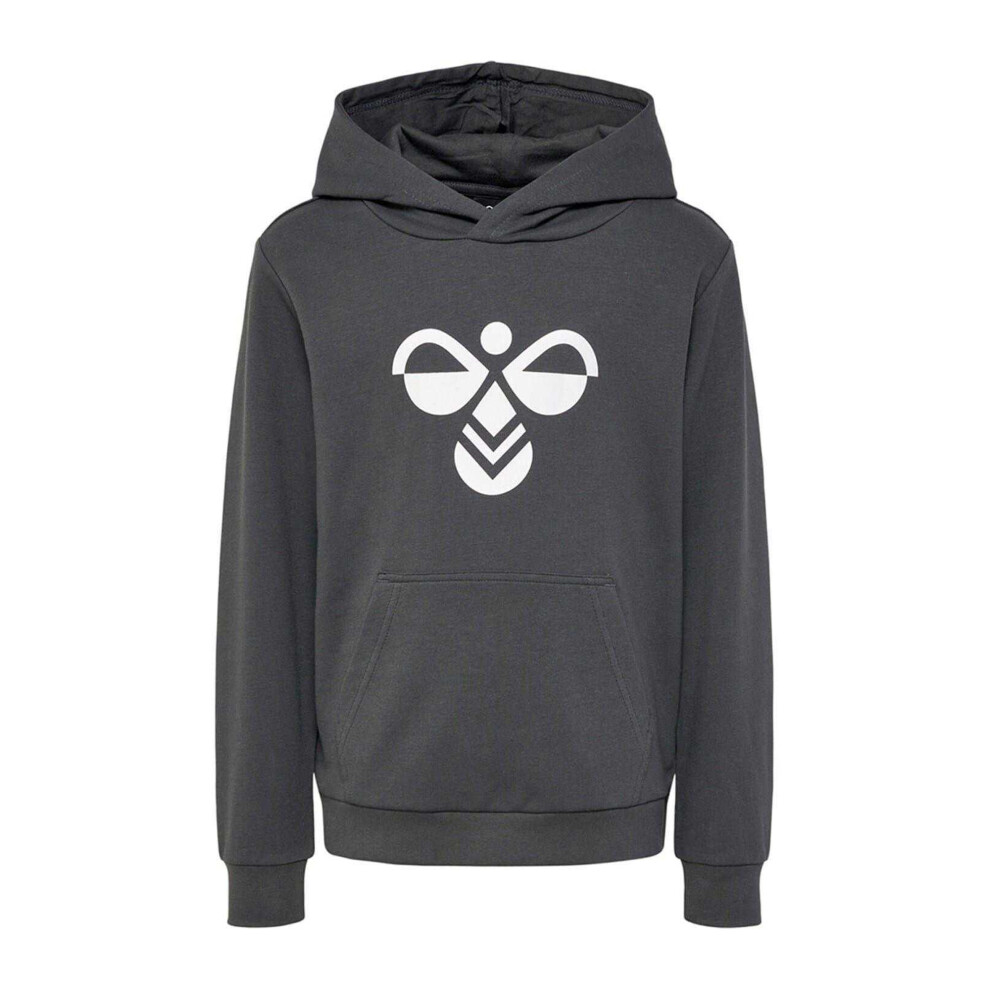 Hummel (8 Years, ) Childrens/Kids Cuatro Logo Hoodie Grey
