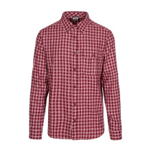 (XXS, Red) Trespass Mens Checked Button-Down Shirt