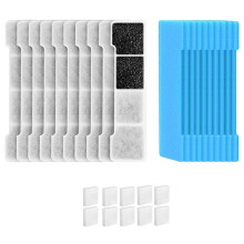 Filtre de Rechange pour Fontaine à Eau pour Animaux de Compagnie SIBAYS/Kastty 4 Gal/15 L, en Acier Inoxydable, 10+10+10