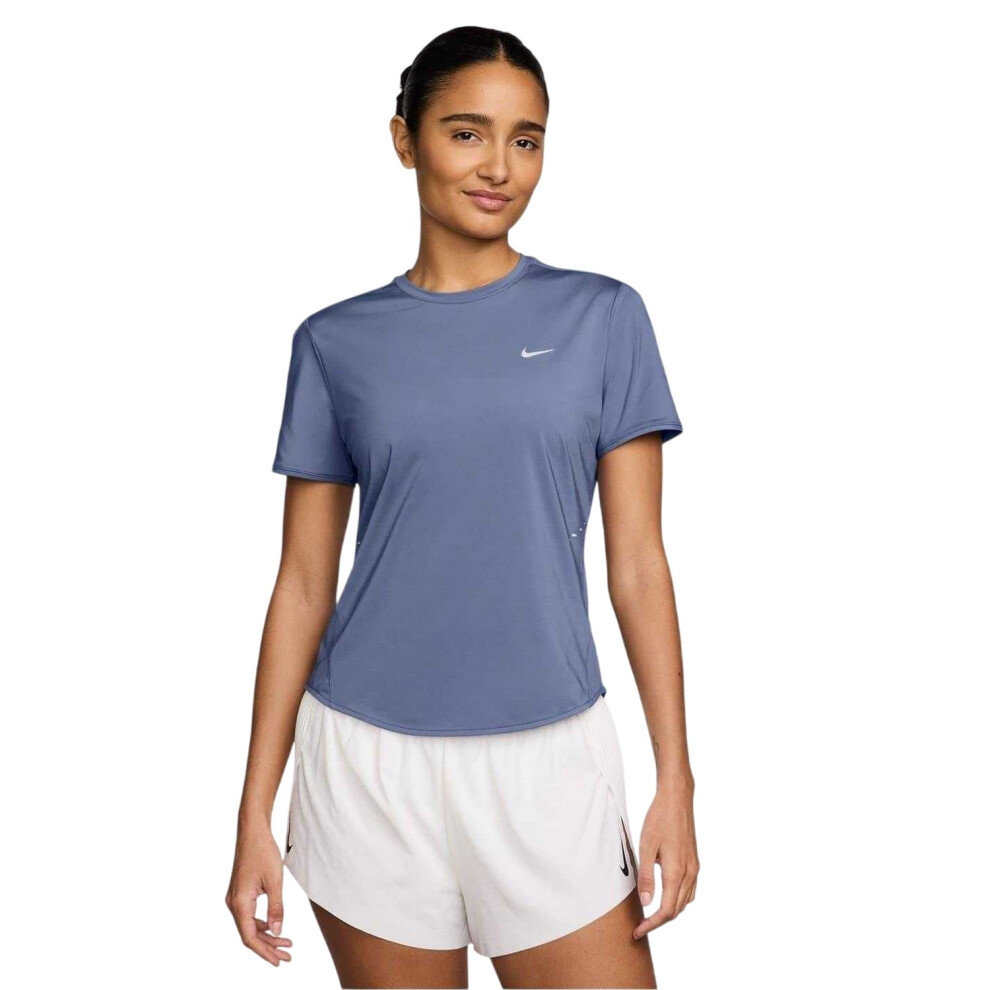 Nike (16 Uk, Indigo) Womens/Ladies Swift Dri-Fit Running T-Shirt Multicoloured