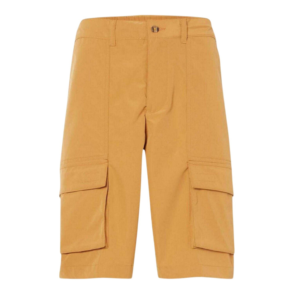 Timberland (40R, Wheat) Mens Water Repellent Leather Badge Relaxed Fit Cargo Shorts Multicoloured