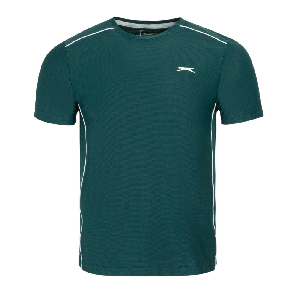 Slazenger (Xl, Forest Green) Mens Tech Performance Tennis T-Shirt