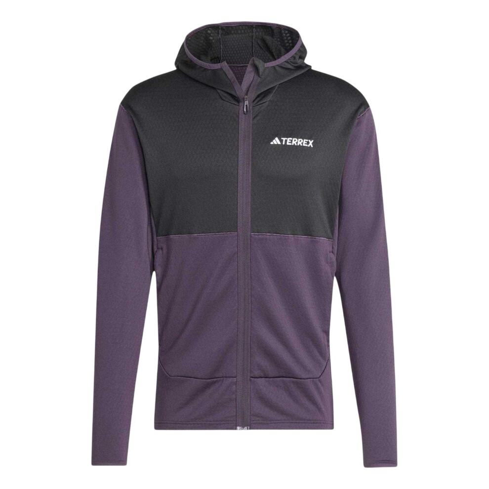 Adidas (Xs, Aurora ) Mens Terrex Xperior Fleece Fleece Jacket Black