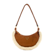 Guess Womens/Ladies Amita Logo Leather Hobo Bag