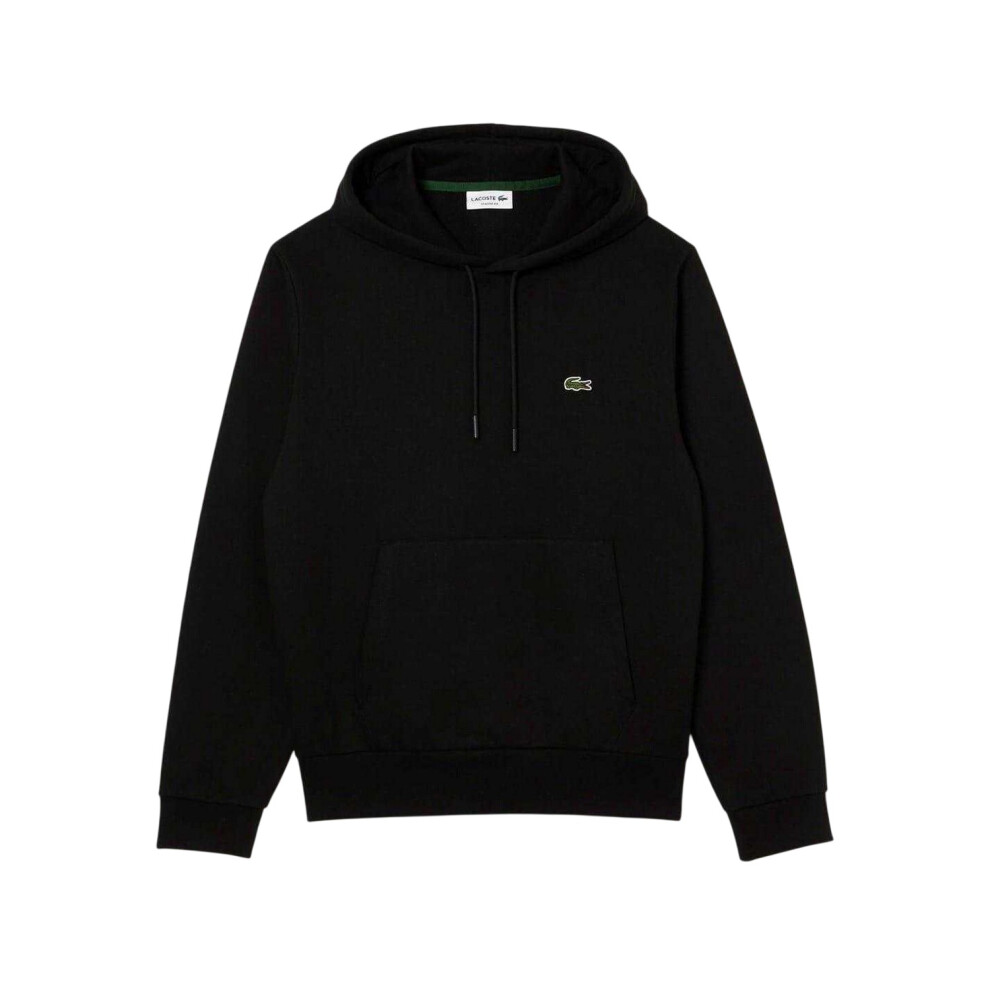 Lacoste (S, ) Mens Basic Pullover Hoodie Black