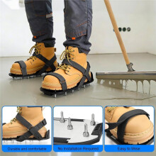 Epoxy Floor Spiked Shoes, Fully Assembled Gunite Spiked Shoes with 3/4" Short Spikes for Garage Floor Epoxy, Overlays