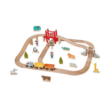 Toy Life Childrens/Kids Zoo Wooden Train Set
