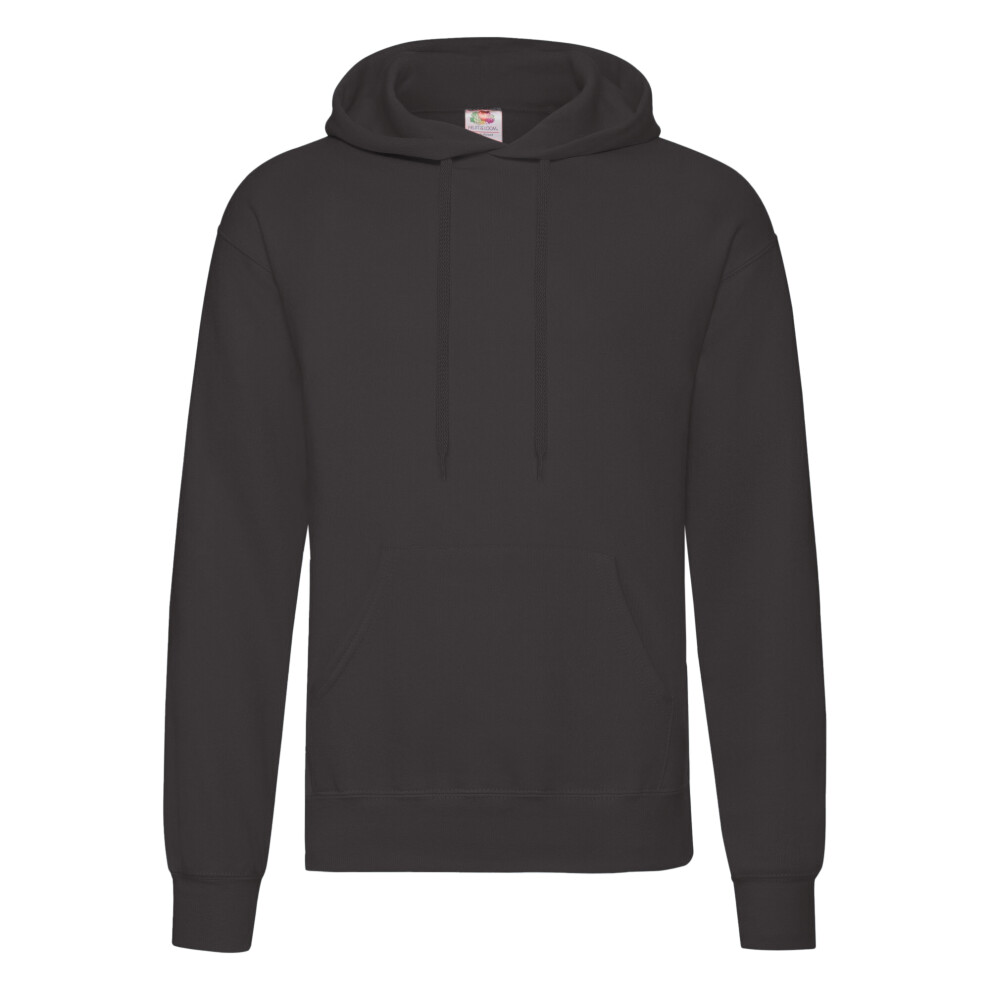 Fruit Of The Loom (Xl, ) Unisex Adults Classic Hooded Sweatshirt Black