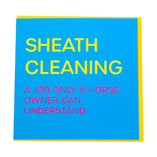 Gubblecote Sheath Cleaning Greetings Card