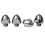 Stromsholm Diamond Domed Soft Terrain Horse Studs (Pack of 4) 1