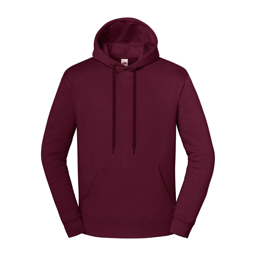Fruit Of The Loom (M, Burgundy) Unisex Adult Iconic Premium Hoodie Red,Multicoloured