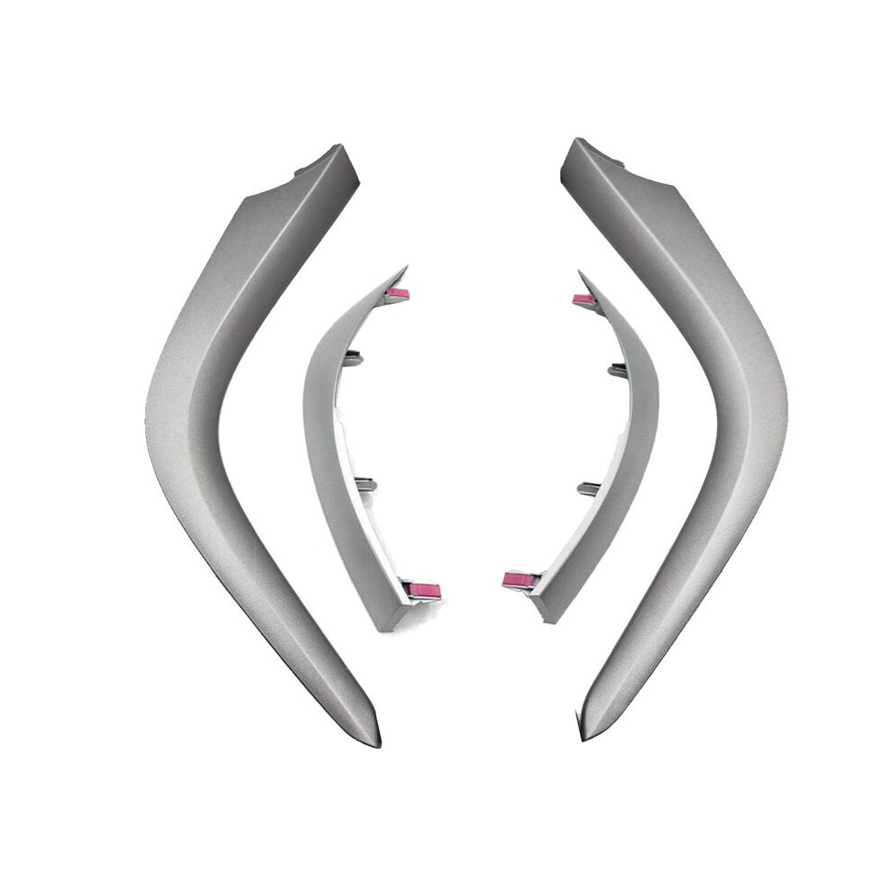 1Set Center Air Vents Chrome Trim Strip For Altis 2007-2013 Dashboard Lower+Upper Trim Cover Silver/Grey 4712036081064