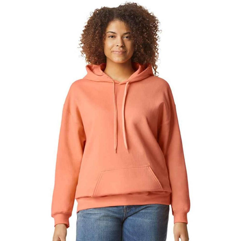 Gildan (Xxl, Tangerine) Unisex Softstyle Midweight Hoodie Multicoloured