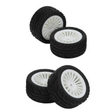 4 Stück Gummireifen UD1601-04 SG1603-04 Weiß 48 mm