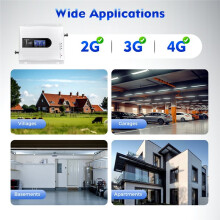 Cell Phone Signal Booster 900/1800/2100MHz 2G/3G/4G Home Coverage 100-500m² with LED Display EU PLUG