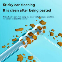 24Pcs Silicone EarWax Remover Sticky Ear Picks Disposable Adhesive Earpick Reusable Ear Cleaner for Adults