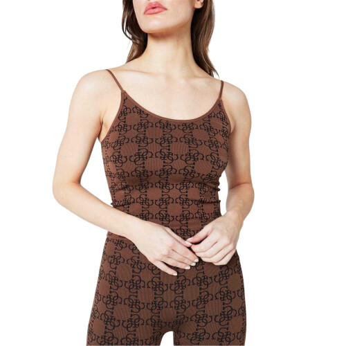 Guess Guess Womens/Ladies Monogram Ribbed Fitted Top 2
