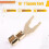 10 Pezzi HIFI Speaker Y Spade Fork Wire Connector U Type Banana Plug Speaker Terminal Amplifier Socket Brass Gold Plated 2