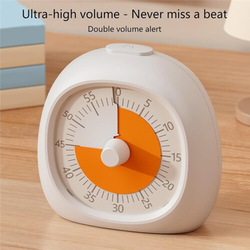 Charge Fashion Plastic Visual Timer Silent Focus Aid Countdown Timer 60 Minute  Management Tool Kitchen Timer 1