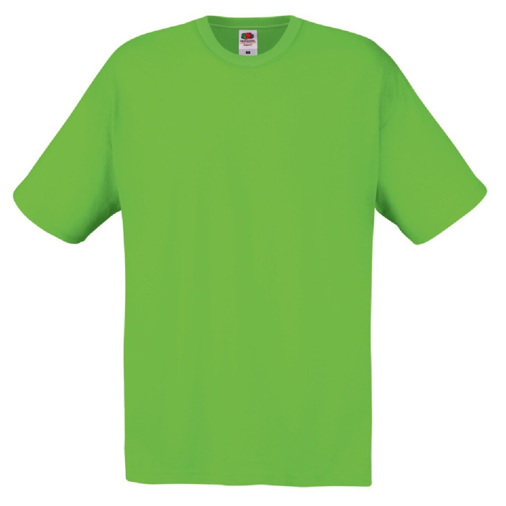 Fruit Of The Loom (S, Lime) Mens Original T-Shirt Multicoloured