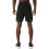 Asics (L, Black/Grey) Asics Mens 2 in 1 Running Shorts 2