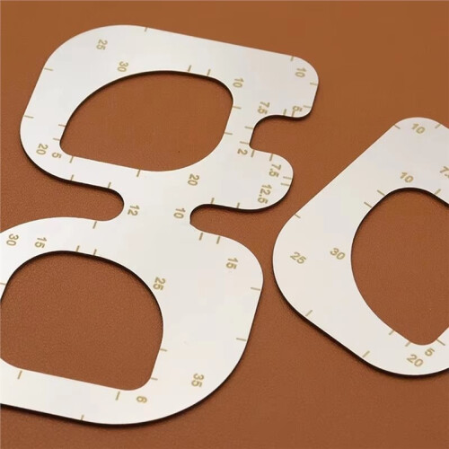 R Positioning Ruler Stainless Steel Fillet Template Leather Making Tool DIY Chamfer Cutting Ruler 1