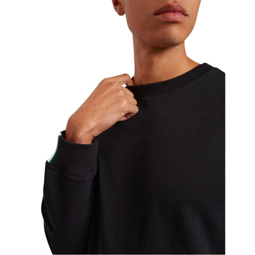 Ted Baker (XL, Black) Ted Baker Mens Crew Neck Sweatshirt 2